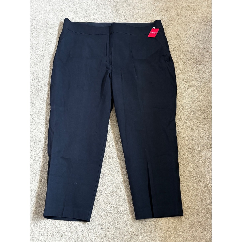 Spanx Polished Ankle Slim Pants Classic Navy Blue 20365R Womens 2X NWT